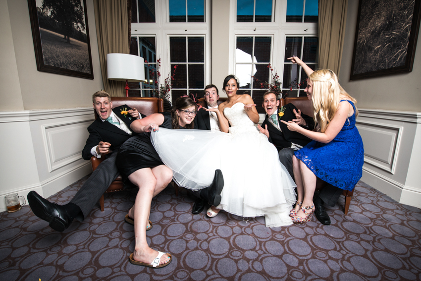 Alternative Wedding Party Portrait